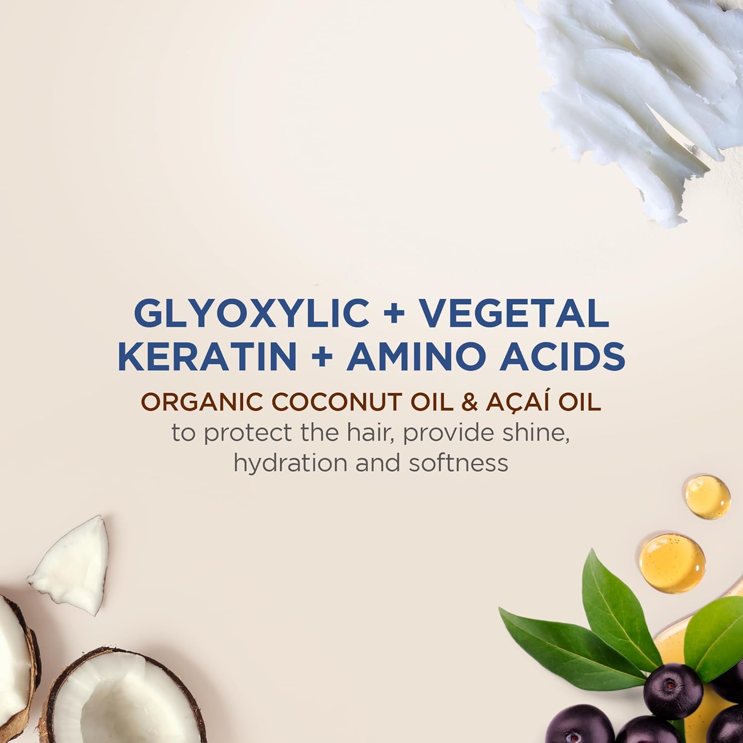 KATIVA Brazilian Keratin Hair Straightening Treatment Brunette, 12 Weeks Smooth Hair at Home, Anti Frizz Smoothing System, Hyaluronic Acid & Argan Oil, Formaldehyde Free