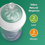 Philips Avent Kit biberons en verre Natural Response pour nouveau-né - 5 biberons, 2 sucettes Ultra Soft 0-6 mois, goupillon, sans BPA (modèle SCD879/11) - 11