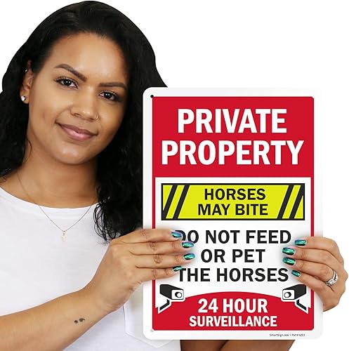 Miniatura 9 de SmartSign Letrero para patio de 12 x 10 pulgadas con estaca de 3 pies, aluminio laminado resistente al óxido de 40 mil, color blanco y rojo, 1 unidad