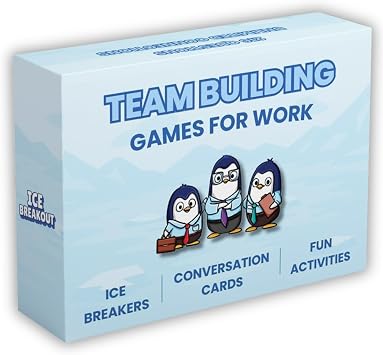 Team Building Games for Work 200 Conversation Cards for Team Building. Fun Office Games and Conversation Starter Cards for Meetings and Group Activities. Ice Breakers Perfect for Work and School