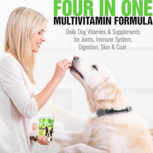 Miniatura 5 de IE - Multivitaminas para perros 4 en 1 | Apoyo para las articulaciones, salud inmunológica, salud de la piel y el corazón | Apoyo para las