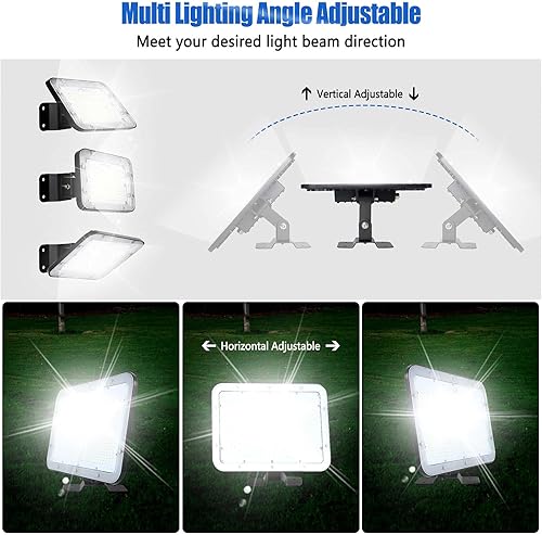 Miniatura 2 de DragonLight Luz de inundación LED de 300 W, luz LED súper brillante para estadio al aire libre (equivalente a 2500 W) 45,000 lm 5000 K luz diurna