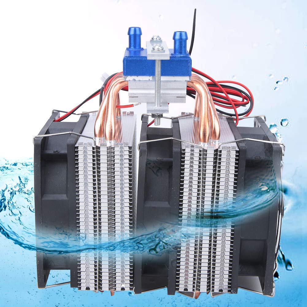 DIY System Cooler Device, 12V Semductor Cycle System, iency Heat Dissipation with 4 Copper Tubes, for DIY, Homemade Air