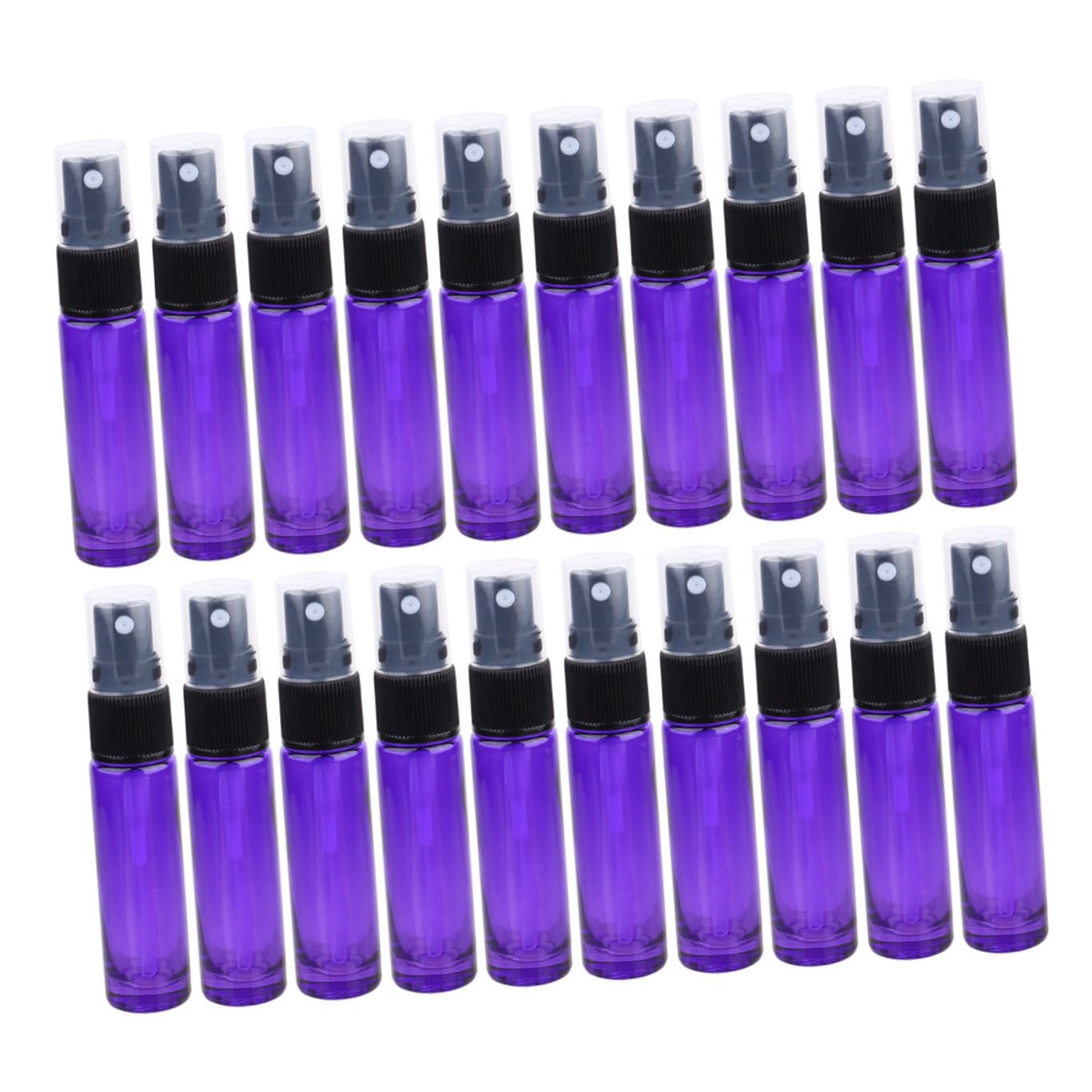 MAGICLULU Vaporisateurs de Parfum 10ml, Rechargeables et Réutilisables 20 Flacons en Verre Format Mini et Compact, pour Huiles Essentielles et Voyages