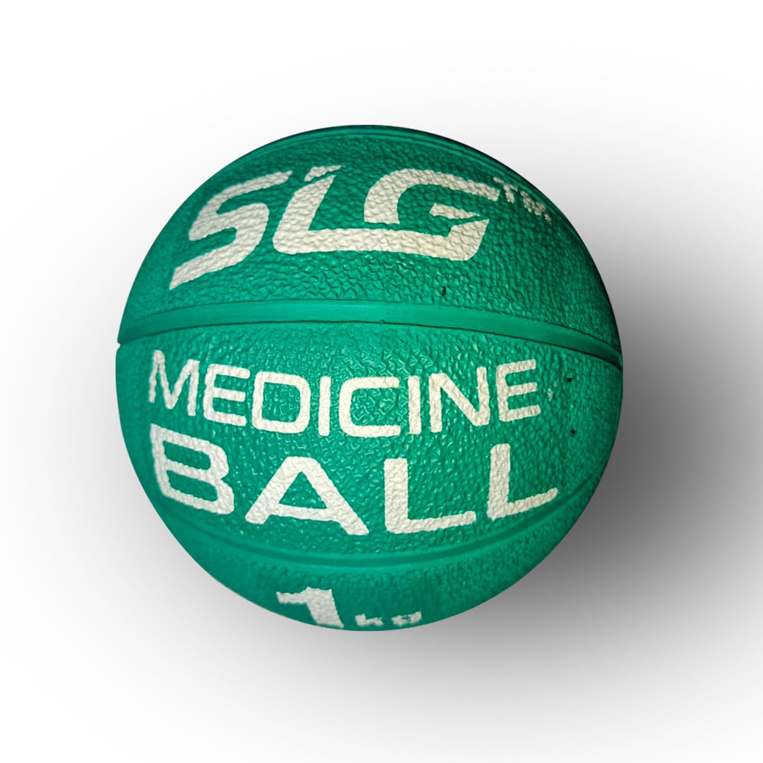 SLG Rubber Medicine/Exercise Ball -Upper & Lower Body Exercises |Fitness Ball for Strength, Balance & Core Workouts| Material:Rubber(Green, 1 kg)