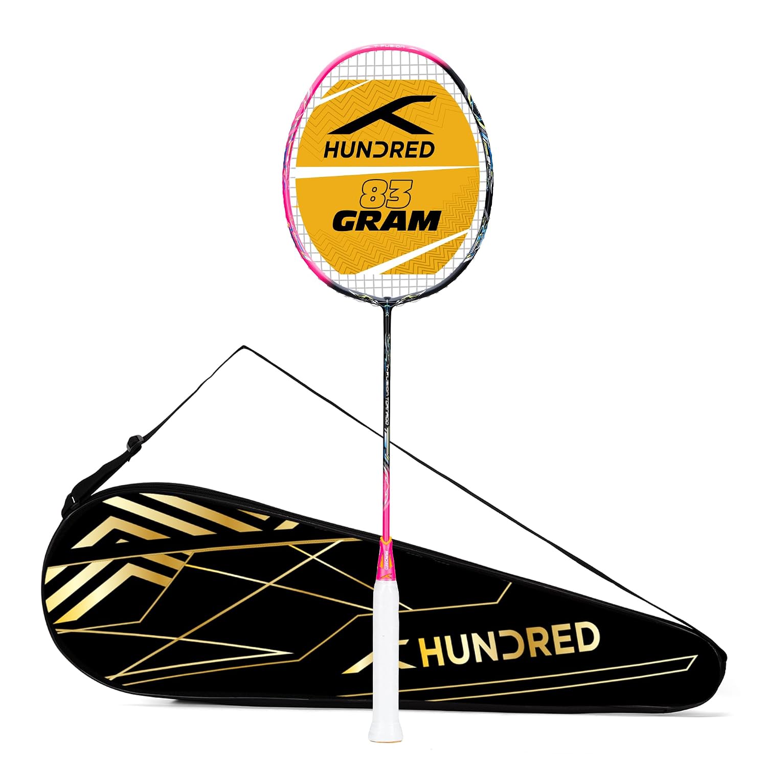 Hundred T-Fusion Tornado Badminton Racket with Full Cover | ≤32 lbs | Performance Racket | Sturdy Frame & Smooth Swing | O... - Review, Price and Buying Guide