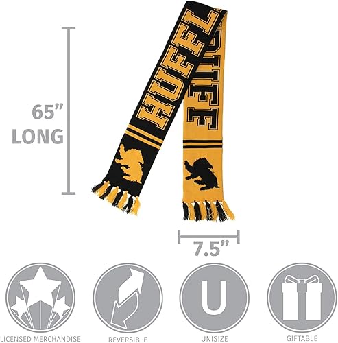 Miniatura 5 de elope Harry Potter House - Bufandas de punto de invierno, diseño reversible, 64 pulgadas de largo, todas las casas disponibles, bufanda con licencia