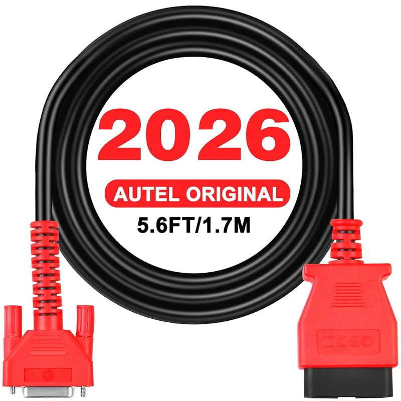 Cabo principal de teste OBD2 Autel com conector OBDII de 16 pinos para scanners compatíveis, 1,7 m