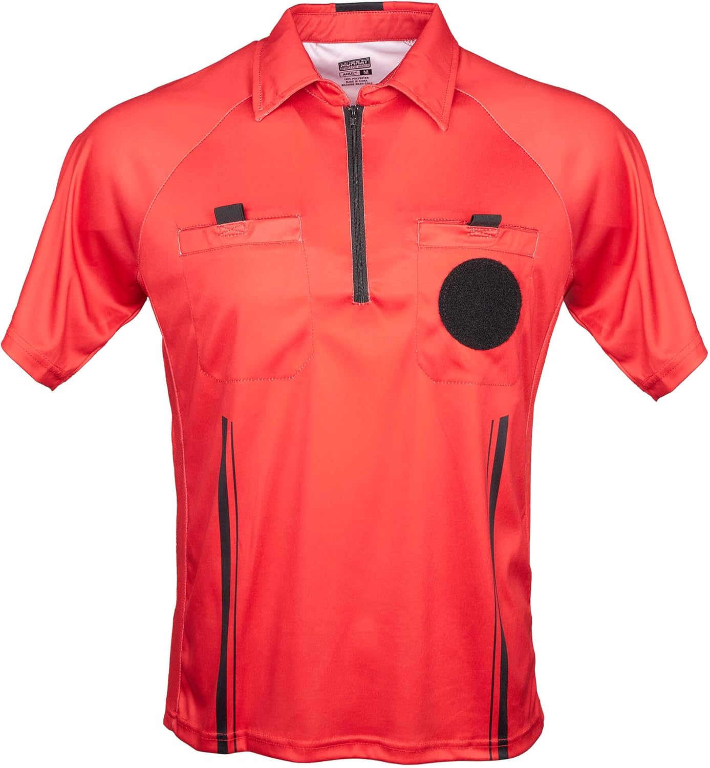 Murray Sporting Goods USSF Pro-Style Soccer Referee Jersey - Short Sleeve | Officials Short Sleeve Soccer Referee Shirt - Yellow, Red or Black : Sports & Outdoors