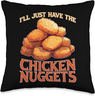 I'll Just Have The Chicken Nuggets Cravings Comfort Throw Pillow