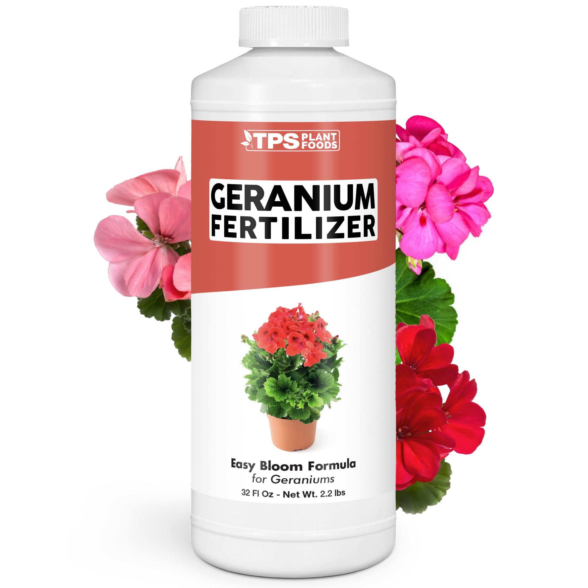 Geranium Fertilizer – Liquid Plant Food for Vibrant Blooms, 32 oz 32 oz (1 Quart)