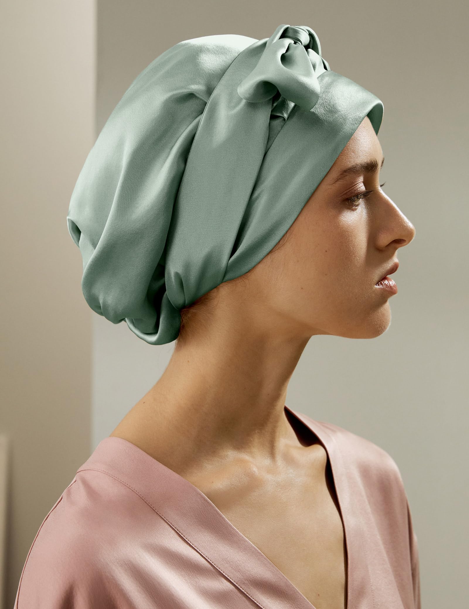 LilySilk Damen 100% Reine Maulbeerseide Seidenmütze zum Schlafen