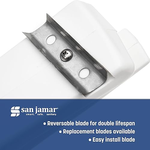 Miniatura 5 de San Jamar - Tabla de cortar con mango ranurado para cocina y restaurantes, plástico, 6.5 x 2.5 pulgadas, color blanco