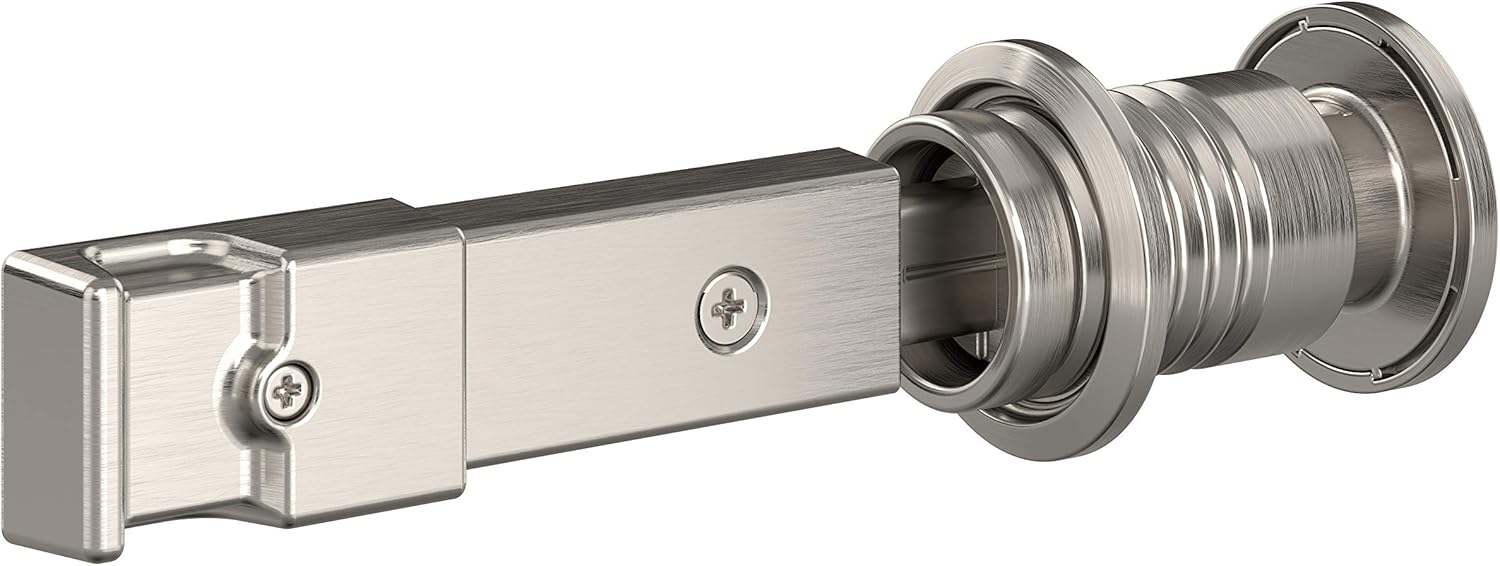 National Hardware N700-151 Barn Door Lock, Satin Nickel, 5" x 1-1/4" x 3/4"