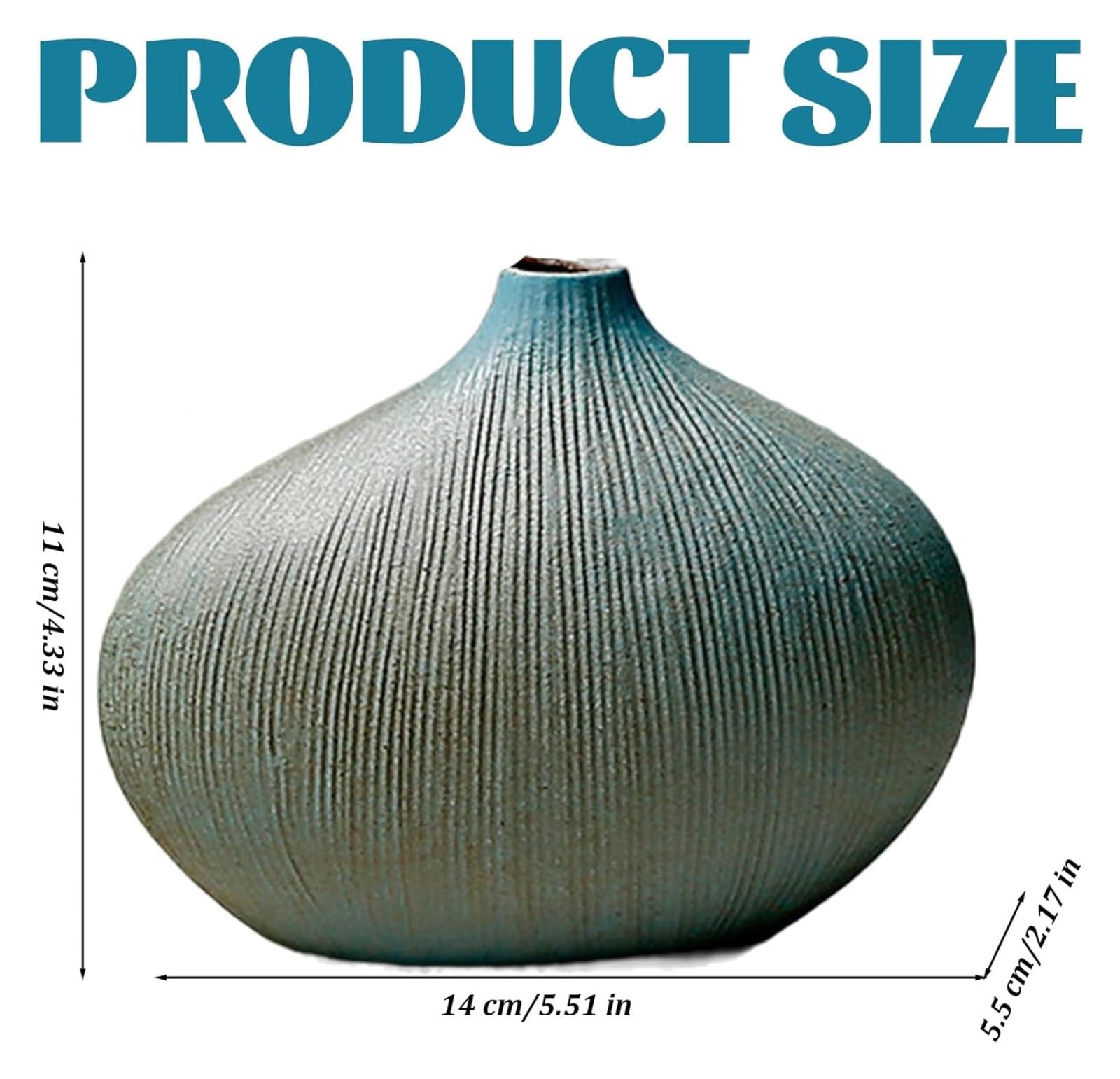 Dekoracyjne doniczki, doniczki, wazon ikebana, zabytkowy i kreatywny japoński wazon z pasiastą powierzchnią, doniczka ceramiczna DIY do aranżacji kwiatowych, hydroponiczna roślina