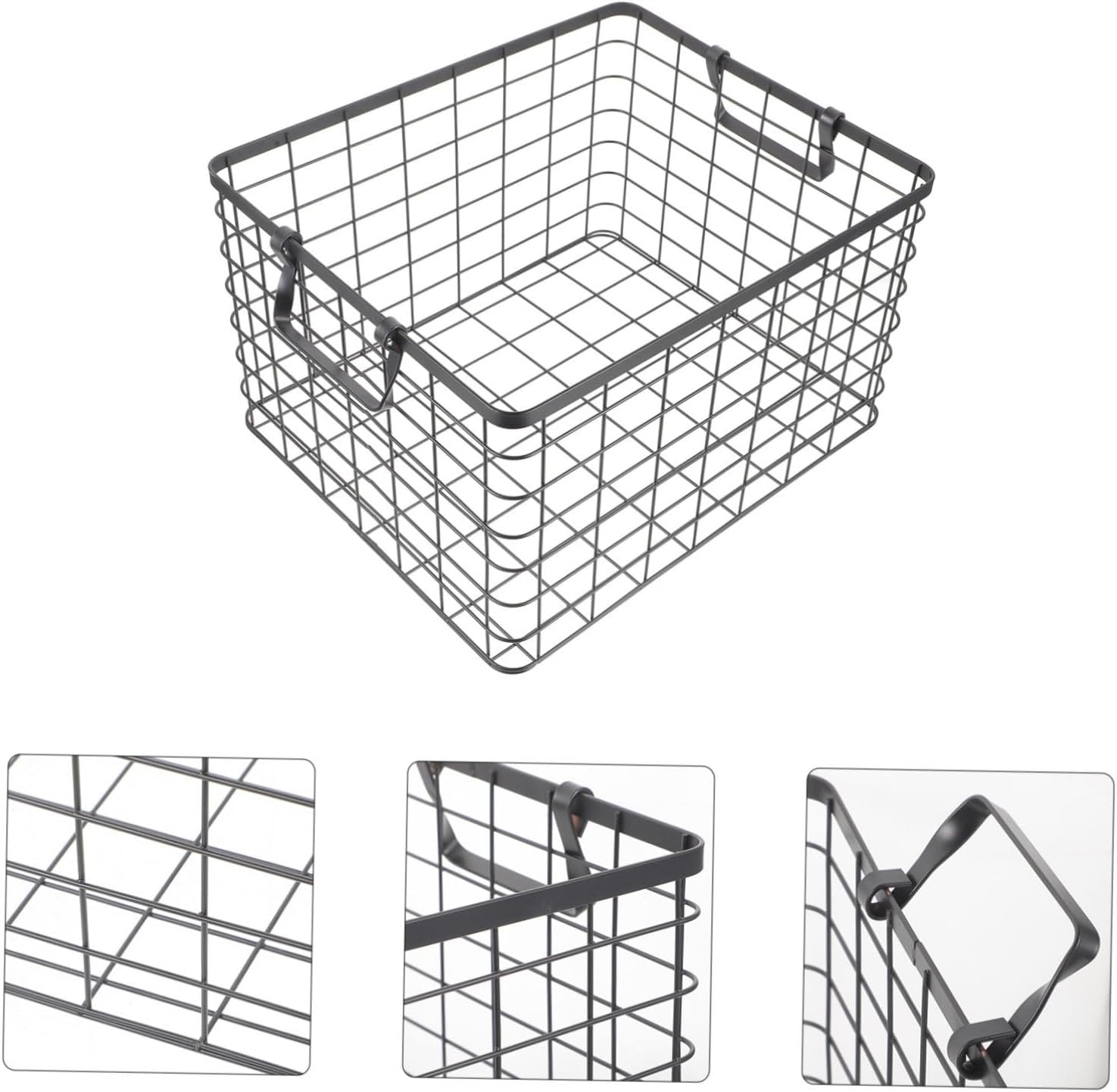 Stylish Wrought Iron Firewood Basket Large Storage Rack for Outdoor Firewood Logs