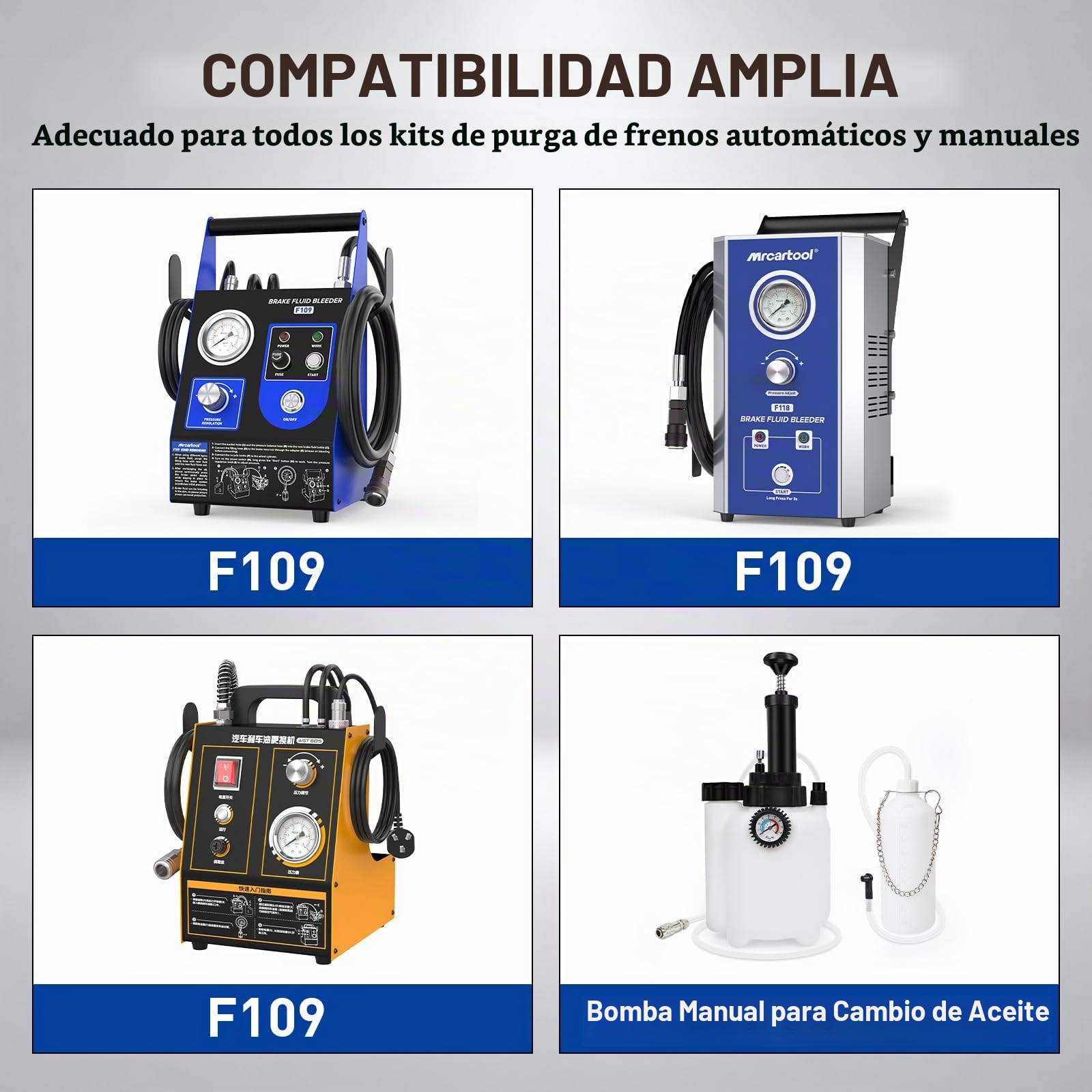 BELEY 20PCS Kit Adaptadores Purga Frenos con 3 Acoples Universales, Juego Herramientas Purga Cilindro Maestro para Purificador Frenos Automóvil