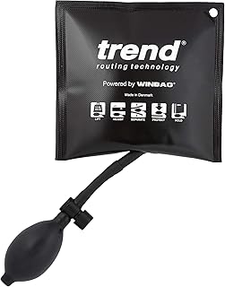 Trend Herramienta de elevación de cuña de aire para instalación de puertas y ventanas, capacidad de 135 kg, bolsa de viento, color negro