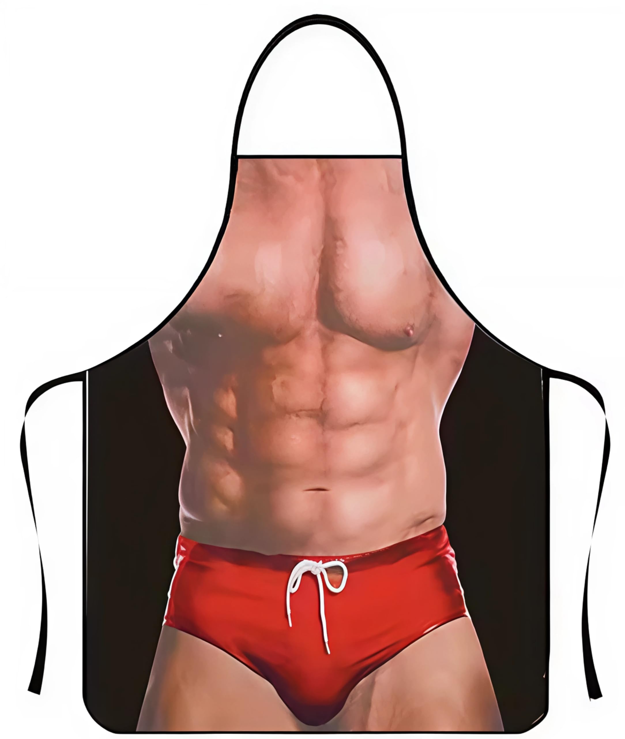 WOO LANDO Delantal de cocina y delantal para barbacoa para hombre, 73 x 57 cm, divertido regalo para barbacoa