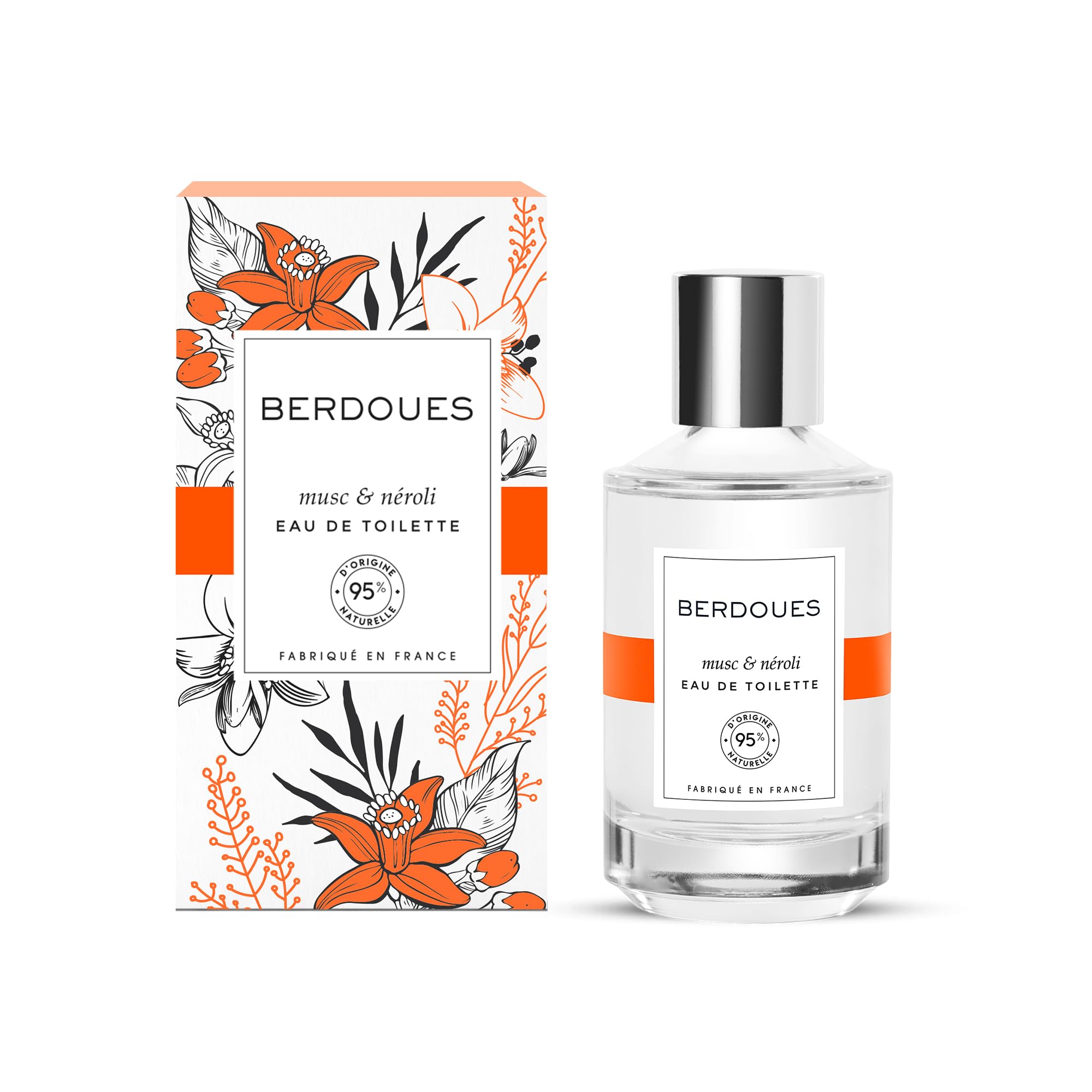 BERDOUES 5489-09280 Fragrance Musc & Neroli EDT Spray 100 ml for Adults, Ideal for Long-Lasting Everyday Fragrance wear, 100 ml