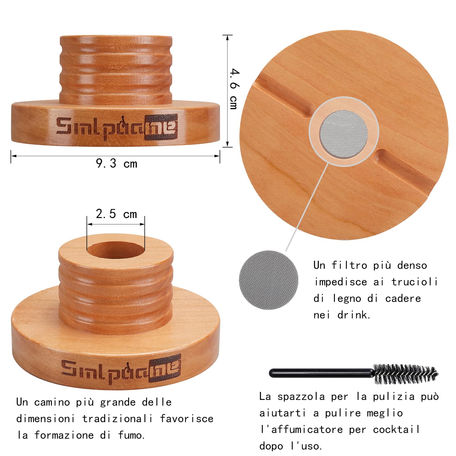Kit per affumicatore per cocktail con torcia, kit per affumicatore Bourbon vecchio stile con quattro tipi di trucioli di legno, regalo per padre, marito e amanti dei cocktail (senza butano)