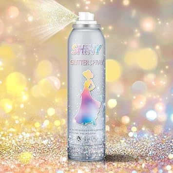 Gold Glitter Spray for Hair and Body,4.2 Fl Oz Gold