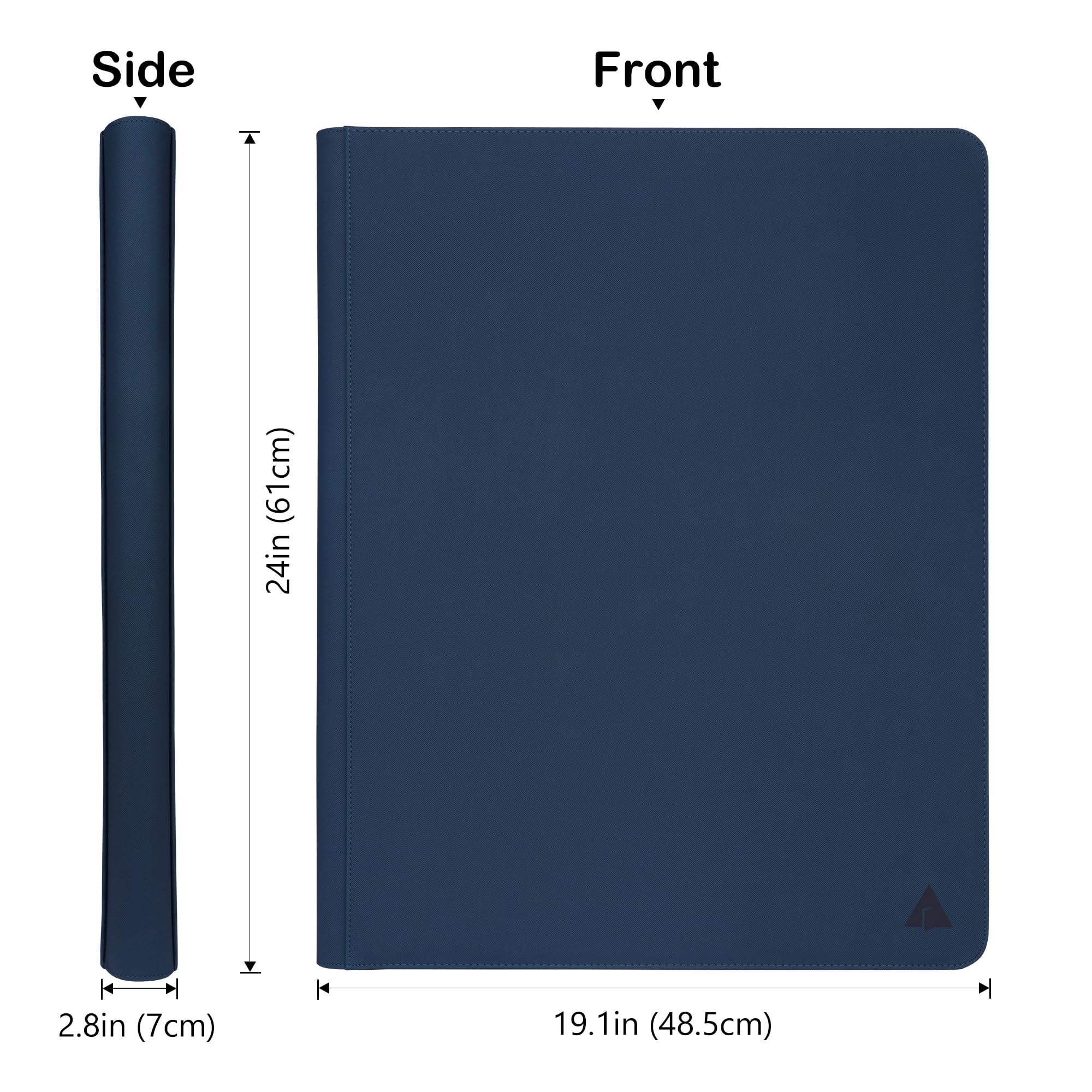 Raccoglitore con caricatore dall'alto a 25 tasche, contiene 1000 caricatori dall'alto, Album per raccoglitori di carte con caricatore superiore da 3 "× 4" - Blu