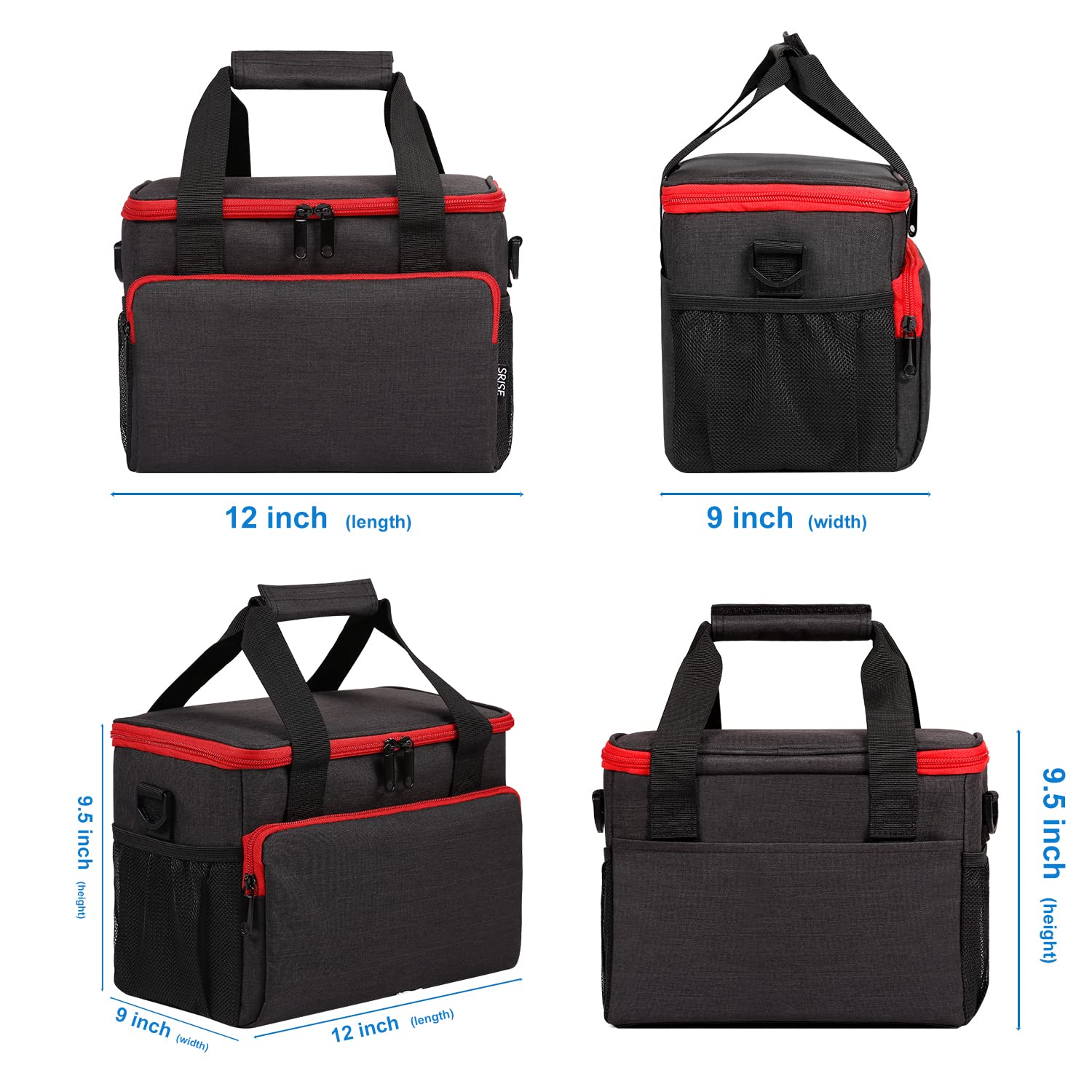 12 inch lunch bag
