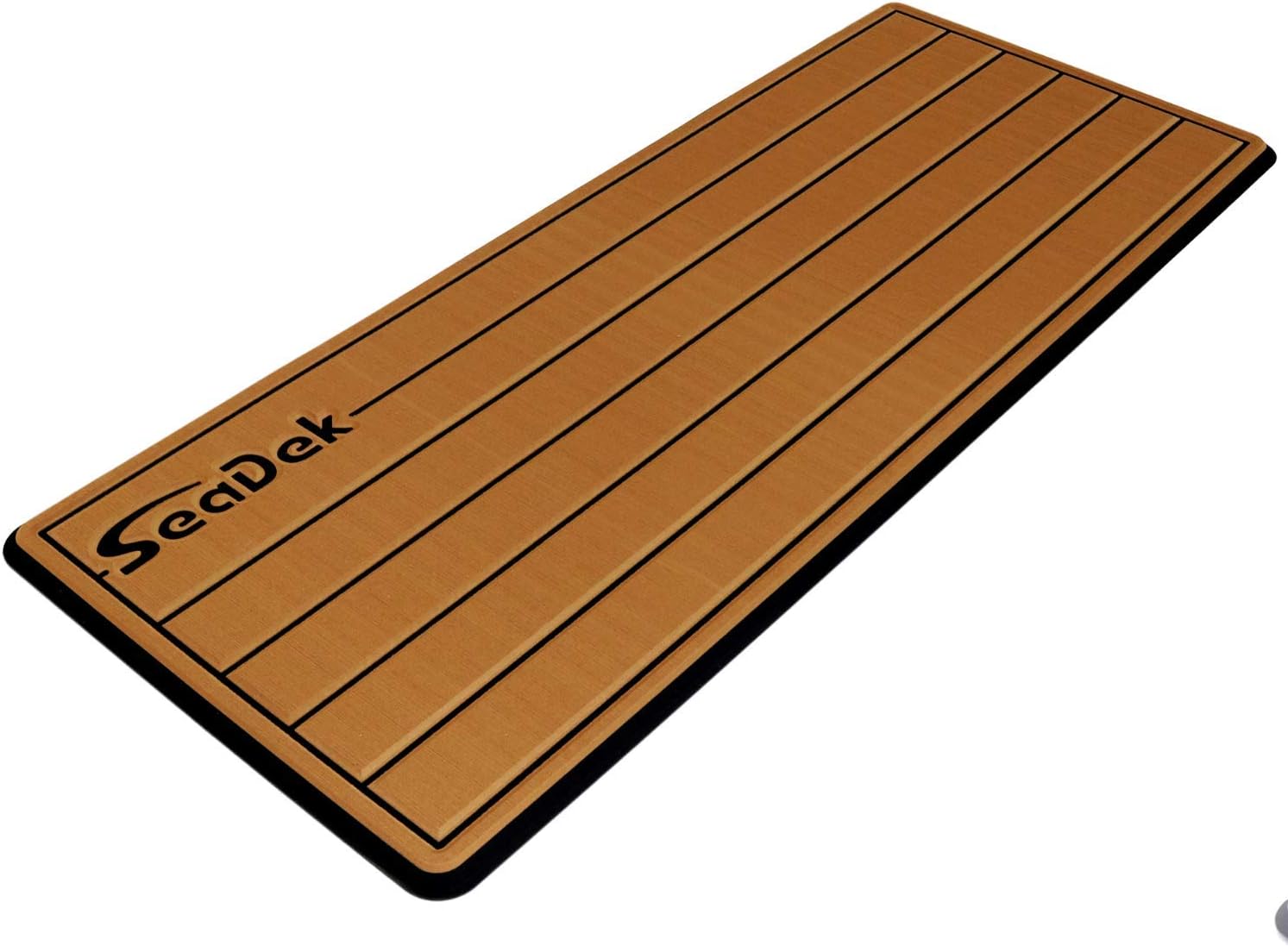 SeaDek 13mm Foam | Teak Anti- Fatigue Helm Station Pad | Non Slip Boat Standing Mat | 3M Adhesive Backing