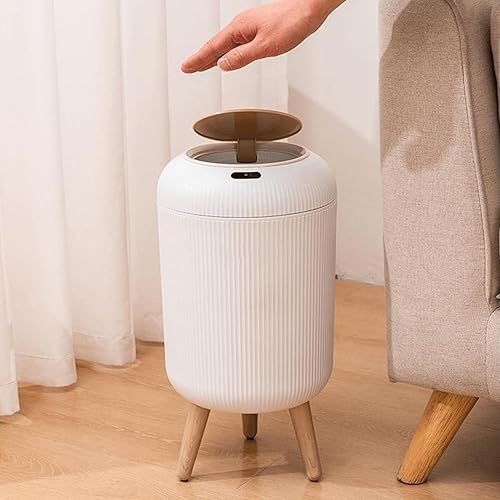 Miniatura 4 de Automatic Motion Sensor Bathroom Trash Can with Lid, 2.6 Gallon10L Touchless Trash Bin, Kitchen TrashCan, Smart Slim Garbage Can Small Wastebasket