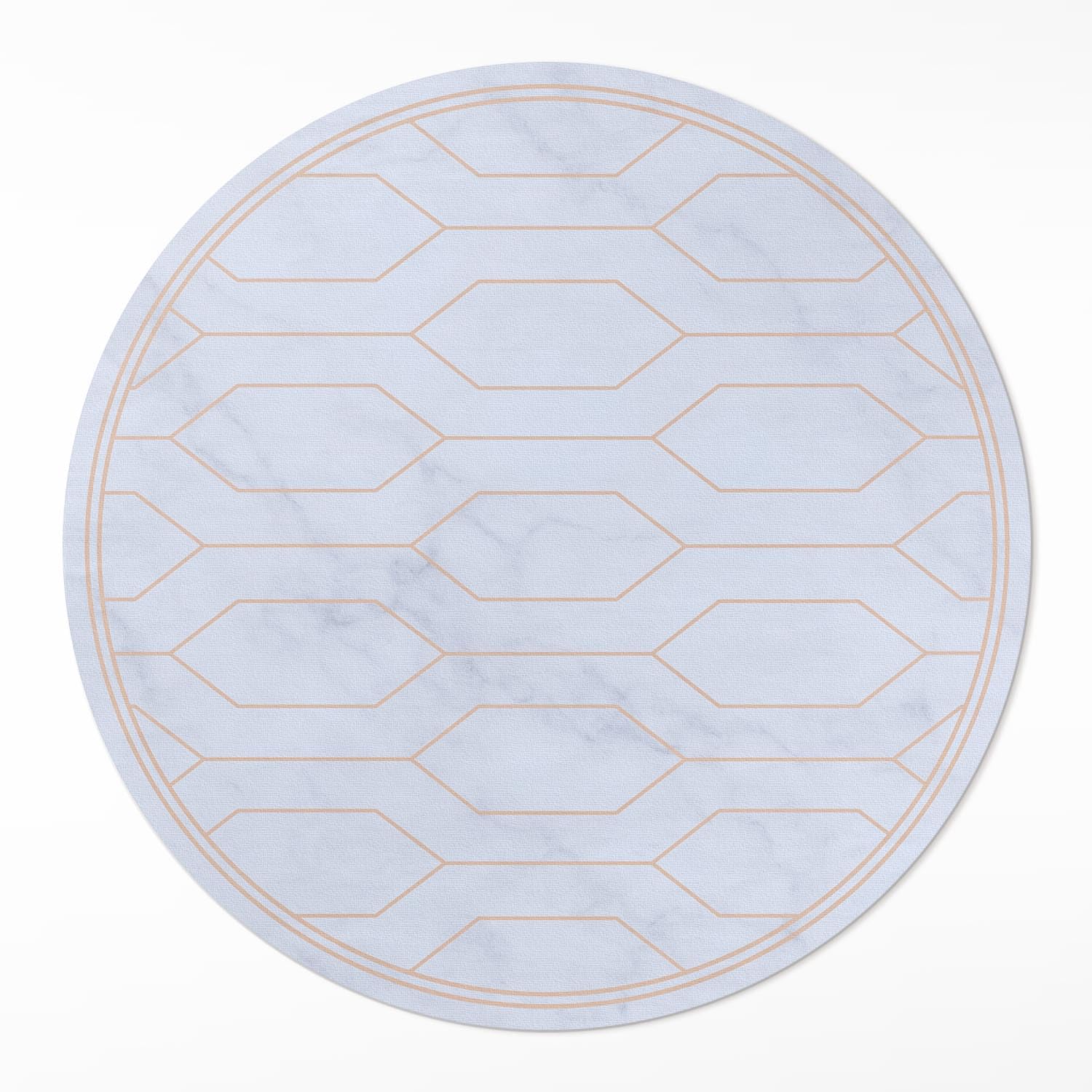 Tapis vinyle ø70 cm intérieur pvc maison deco de sol résistant