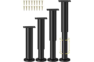 4 Pcs Adjustable Height Bed Support Legs for Bed Frame/Bed Center Slat