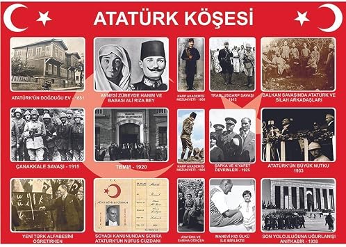 kocstudyo Atat rk K esi Okul Posteri 50x70 Cm Vinil Afi