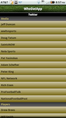 WhoDatApp - New Orleans Saints – vue 7