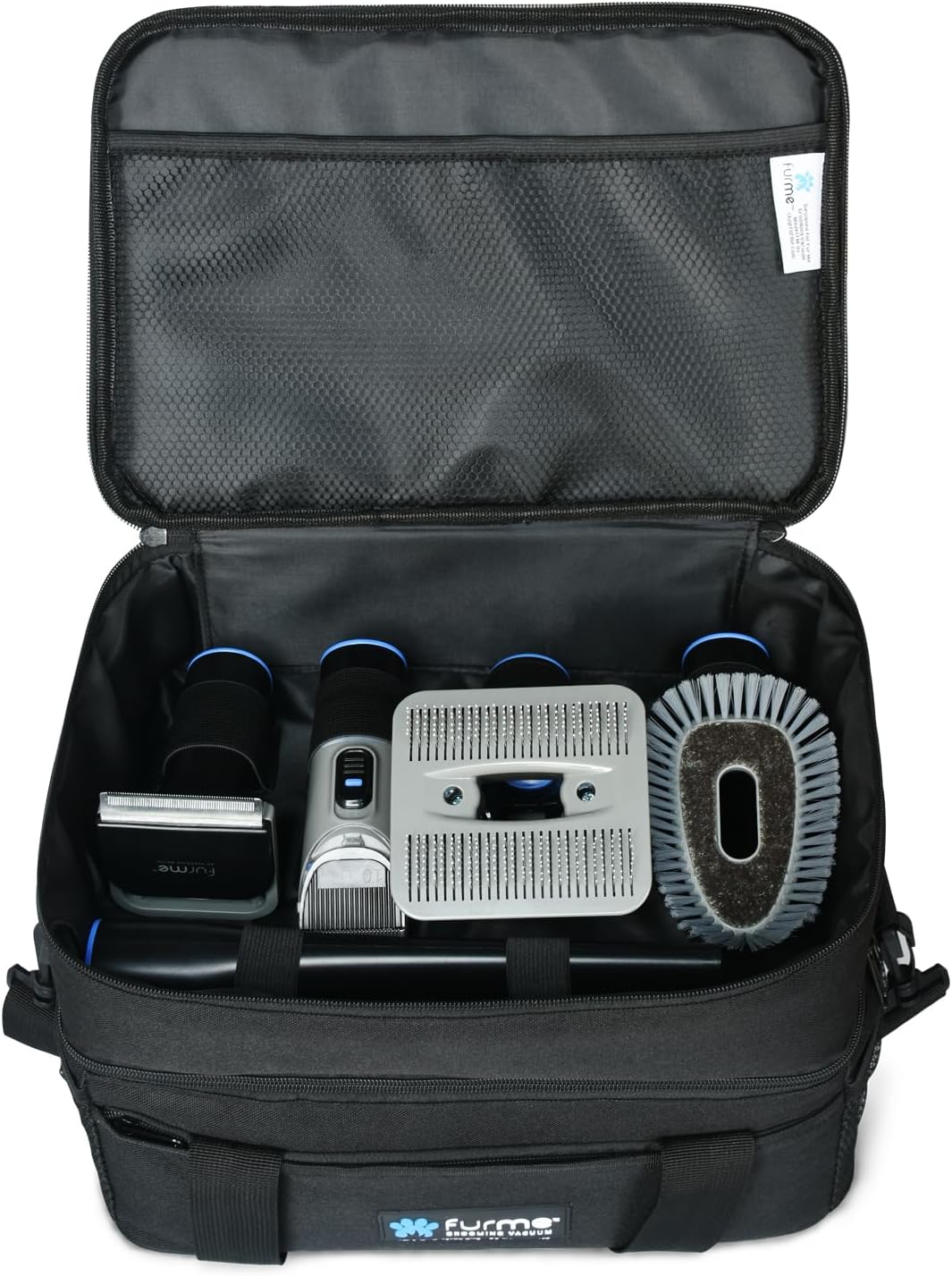 FURME Carrying Case for FM-01 Original Grooming Vacuum Kit - Lightweight Bag with Multiple Compartmans & Pockets, Suitable for Traveling and Storage