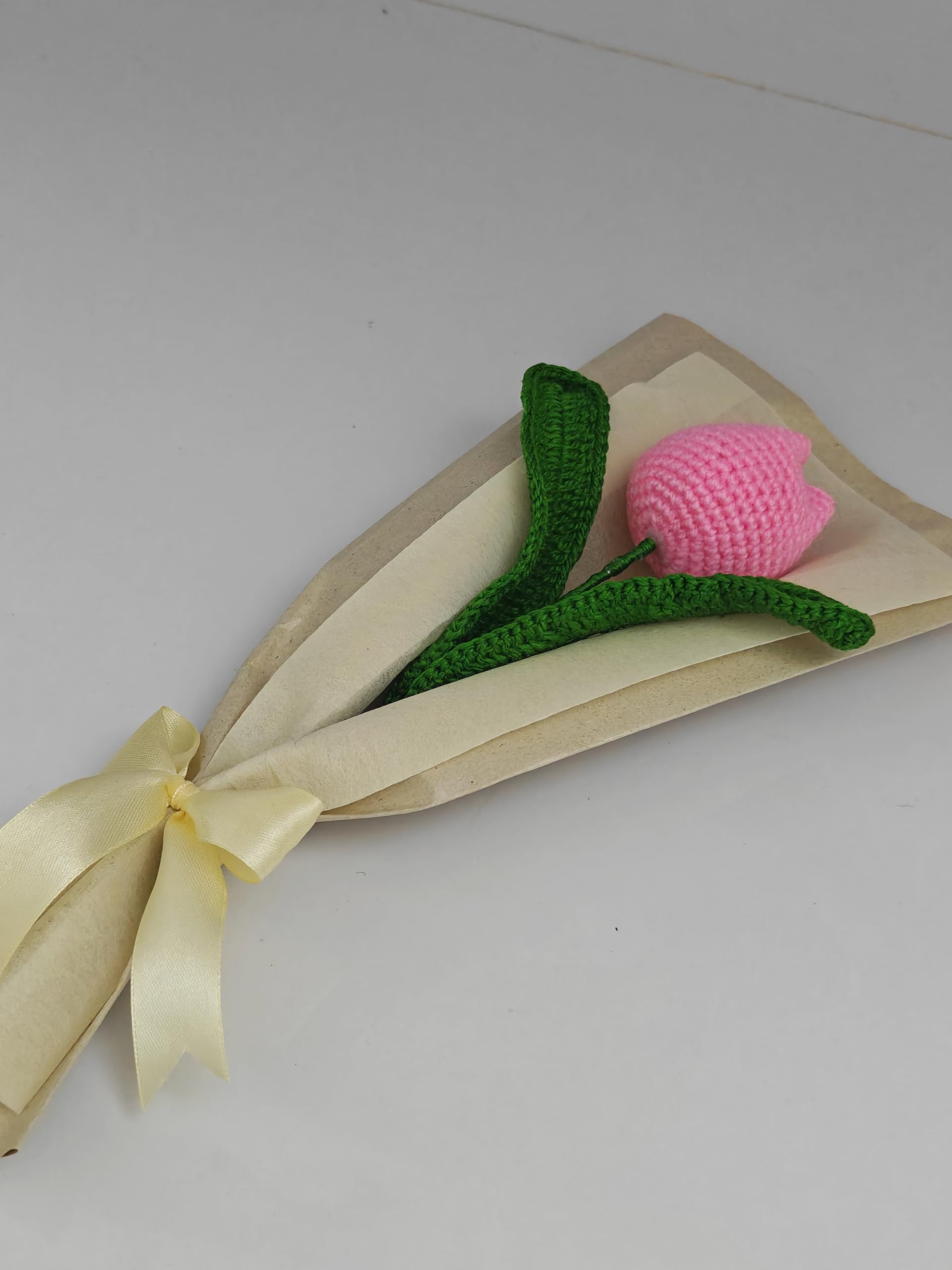 Crochet Tulip Bouquet (Pink, 1)-image-28