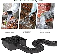 Vista 5 de Extensiones de Bajante de Canalón, Extensor de Bajante de Perfil Bajo con Cuenca de Captación Sin Excavación Profunda de Cuenca de Captación