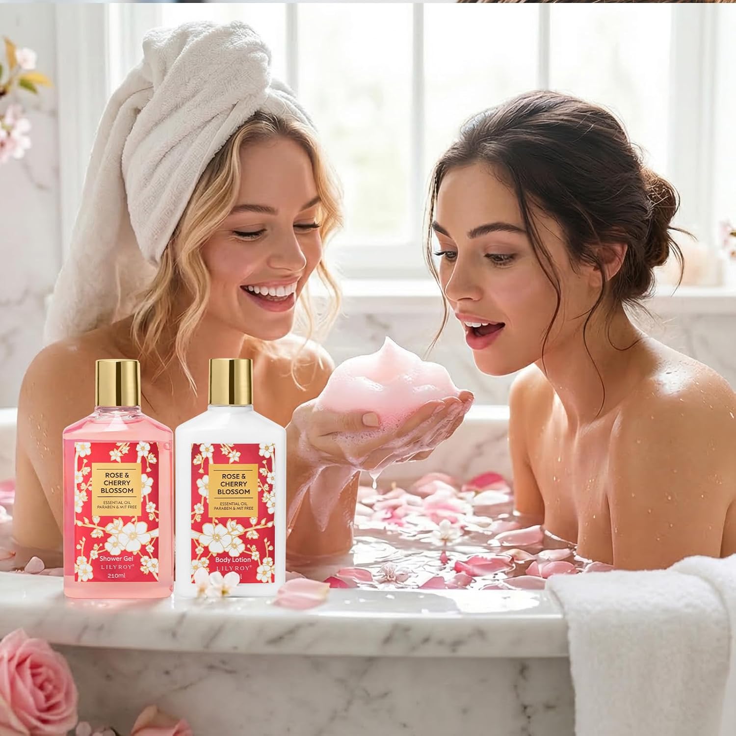 Mothers Day Gifts for Mom Spa Gift Set for Women - Luxuious Bath and Body Gift Set Beauty Care Kit with Shower Gel | Valentines Day, Birthday, Christmas Gifts for Her Wife Pampering Kit for Travel