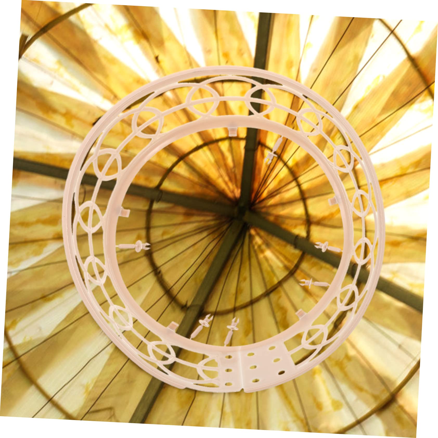 DOITOOL DIY Hat Making Accessories 10pcs Plastic Inner Hat Hoop Straw Inner Making Farmer Adjustable Ring