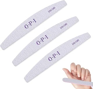 ネイルファイル 3枚セット 100G/180G 半月形 ネイル ヤスリ 爪のお手入れセット ジェルネイル対応 両面バッファー キューティクルも プロネイルツール セルフネイル用 ネイルケア用品 (半月形)