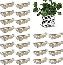 Anxingo 24Pcs Fower Pot Feet for Outdoor Planters, Invisible Breathable Pot Pads, Moisture-Proof Plant Pot Feet for Outdoor Indoor Garden Plants, Marble Colored