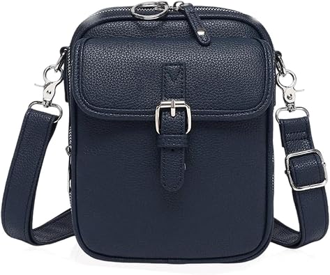 RJDJ Crossbody Bag for Women, Fashion Multi-layer Womens Leather Bags, Waterproof