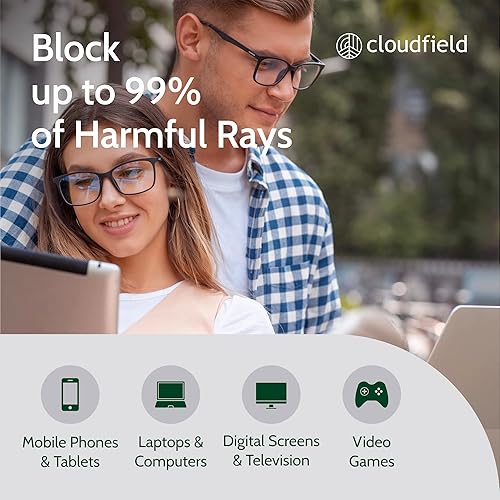 Miniatura 2 de cloudfield Gafas de luz azul para mujeres y hombres, anteojos anti luz azul para jugadores - cómodos para computadoras, Gafas de lectura