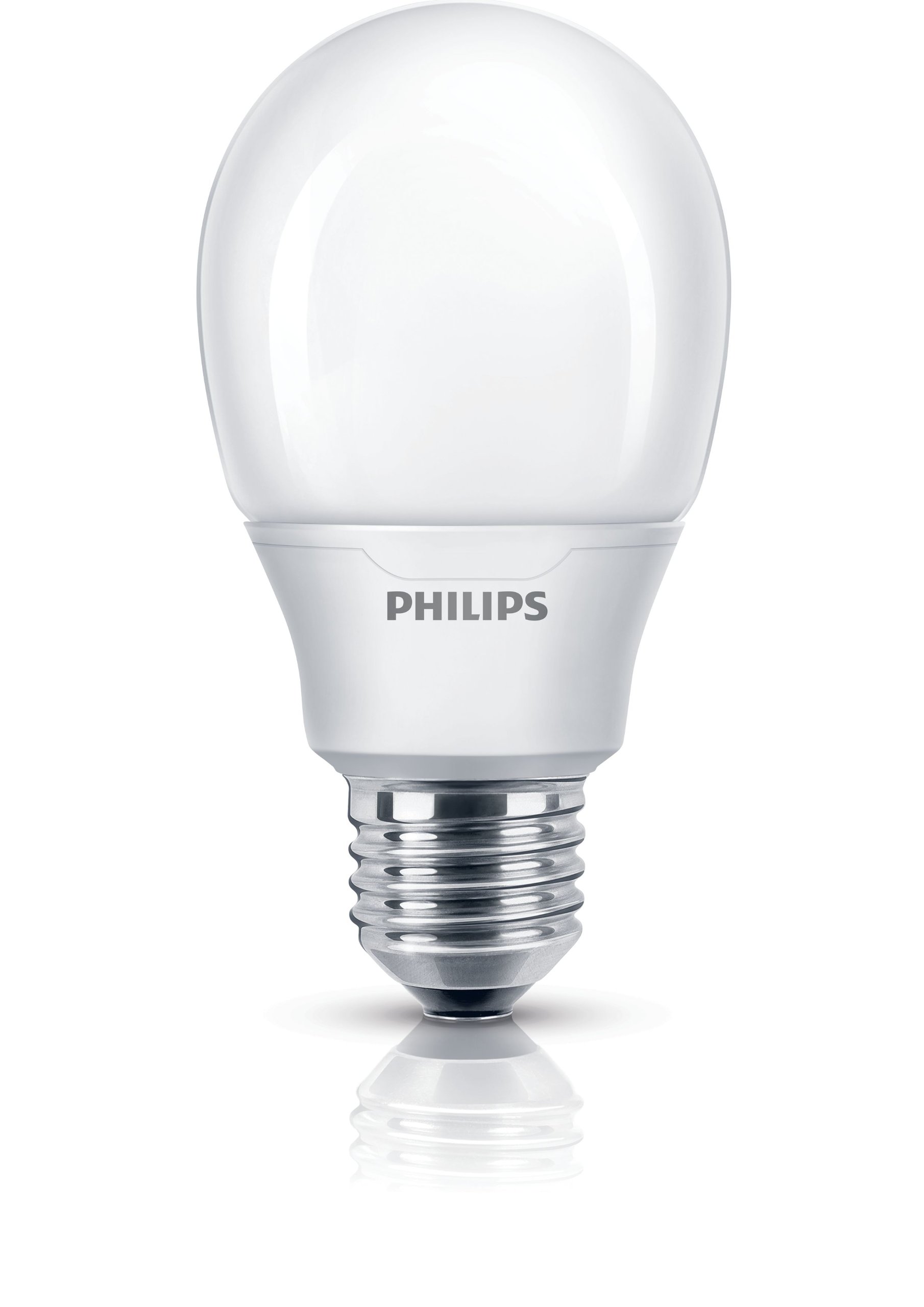 Philips Softone Compact Fluorescent Standard E27 Edison Screw Light Bulb, 8 W (38 W Equivalent, 10000 Hours) - Warm White