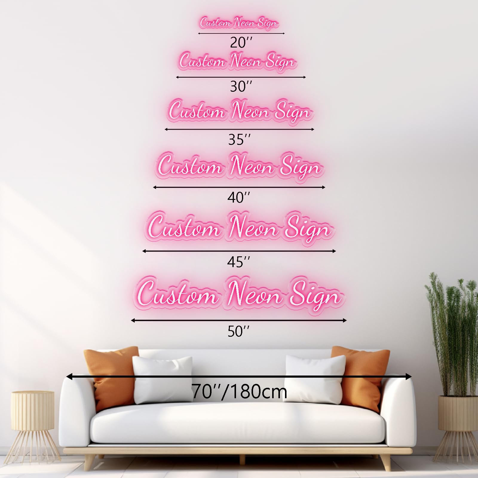 Custom Neon Sign, LED Neon Signs for Wall Decor, Neon Sign Customizable, Custom Led Sign, Neon Lights for Bedroom, Wedding Party Room Decorations, Name Sign and Birthday Gift