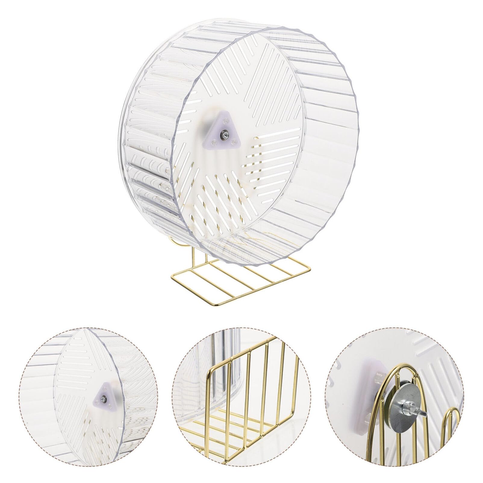 Happyyami Rueda para Hámster Soporte Juguete De Ejercicio para Animales Pequeños para Chinchillas y Ratas Estable y Silenciosa Color Aleatorio