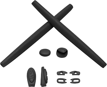Replacement Earsocks & Nosepieces Rubber Kits for Oakley Romeo 1 Sunglasses Black, 0