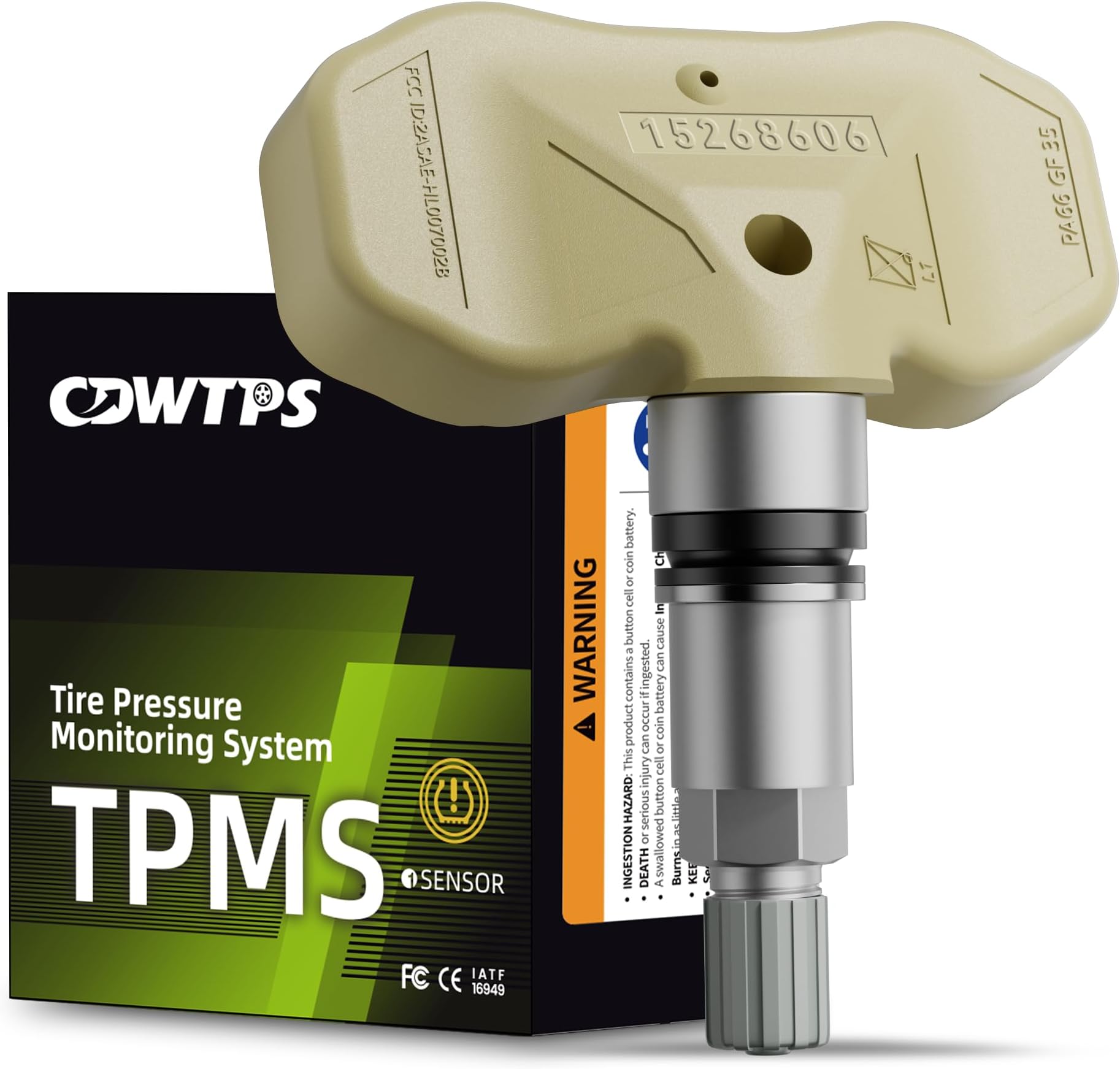 CDWTPS TPMS Sensor,315MHZ Tire Pressure Monitor System for 2005-2006 Chevy | GMC Replaces#15114379
