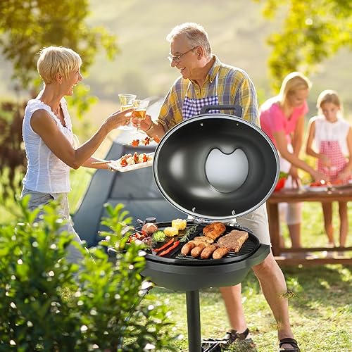 Miniatura 8 de VEVOR Parrilla eléctrica para interiores y exteriores, parrilla eléctrica de barbacoa de 1800 W, 200 pies cuadrados y superficie de parrilla de 2