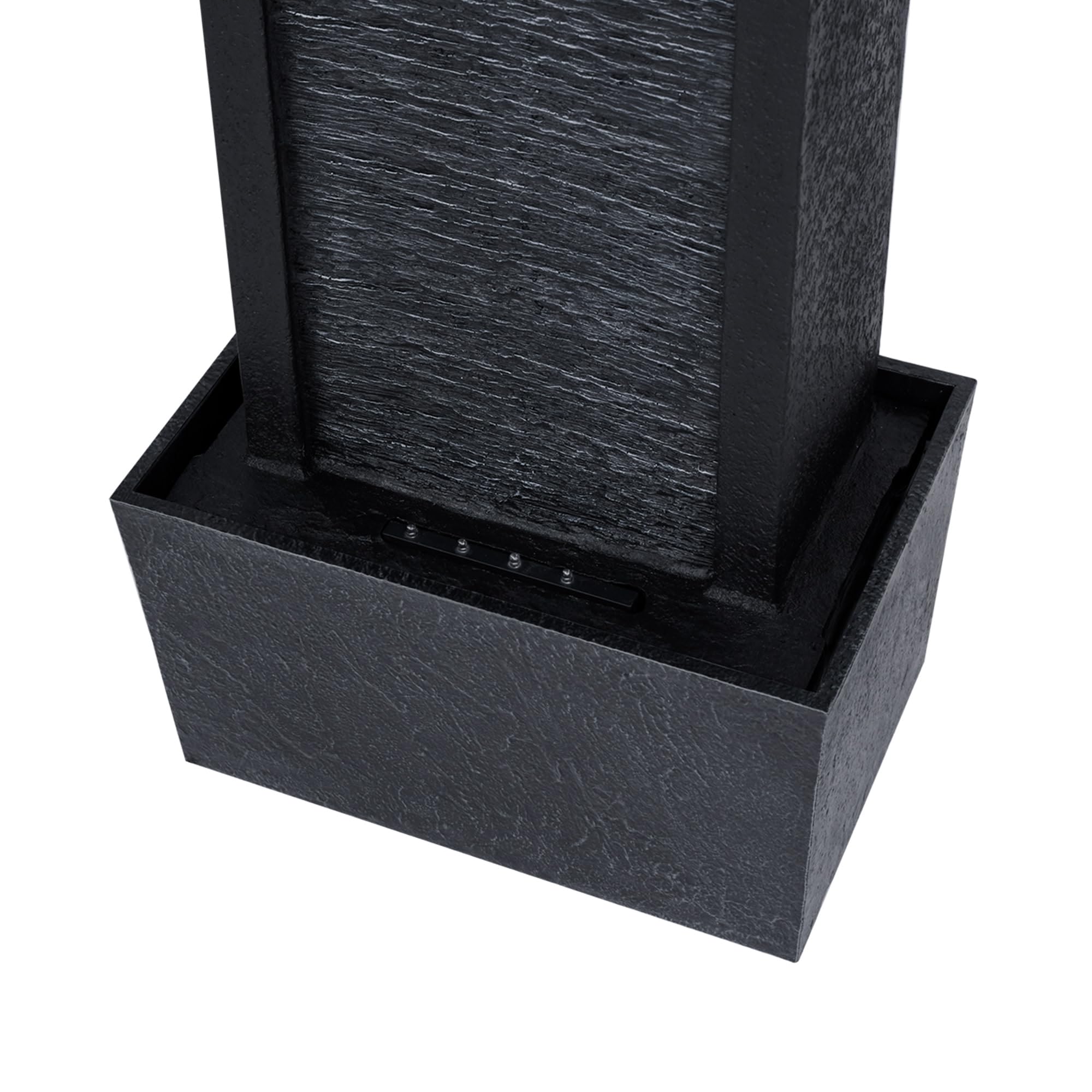 Teamson Home Fontana Solare, Resina, Grigio Pietra, Taglia Unica